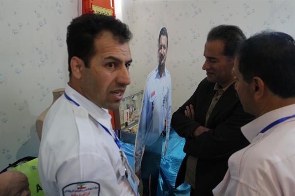 گزارش تصویری بازدید معاون درمان از غرفه فوریت های پزشکی در نمایشگاه هفته سلامت